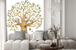 Naklejka: Bajkowe i kolorowe drzewo