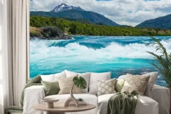 Naklejka: Baker zbiegu rzek i rzeki neff, chile