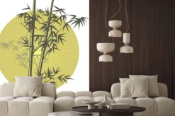 Naklejka: Bamboo ilustracja