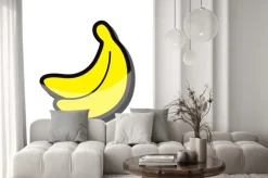 Naklejka: Banana ilustracji wektorowych ikon eps 10