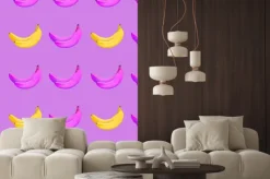 Naklejka: Bananowy bezszwowy wzór