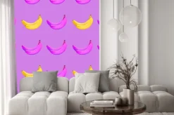 Naklejka: Bananowy bezszwowy wzór