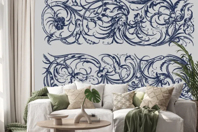 Naklejka: Barokowy granic