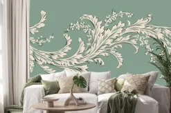 Naklejka: Baroque design, luxury european design，the wallpaper design