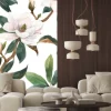 Naklejka: Beautiful seamless pattern with hand drawn watercolor white magnolia