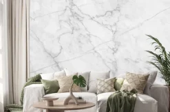 Naklejka: Bia? ej marmuru tekstury t? a, abstrakcyjne marmurowe tekstury