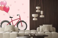 Naklejka: Bicycle with balloons