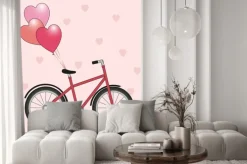 Naklejka: Bicycle with balloons