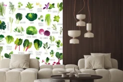 Naklejka: Big clipart kolekcji z różnych rodzajów warzyw i wspólnych kulinarnych