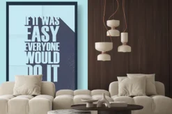 Naklejka: Biznes motywacyjny plakat o ciężkiej pracy kontra lenistwo na