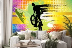 Naklejka: Bmx rowerzysta