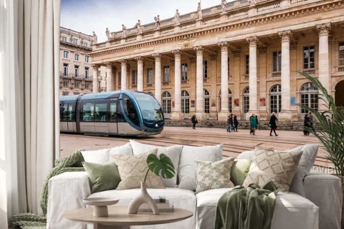 Naklejka: Bordeaux, francja