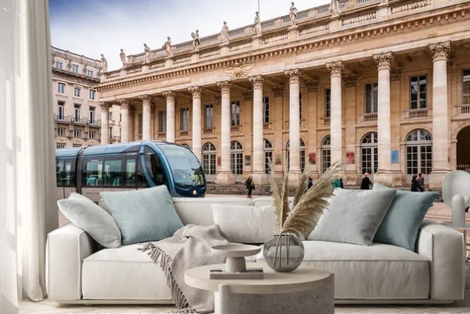 Naklejka: Bordeaux, francja