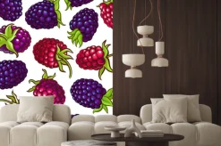 Naklejka: Boysenberry vector pattern