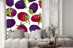 Naklejka: Boysenberry vector pattern