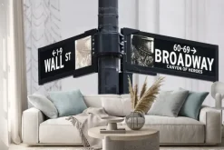 Naklejka: Broadway nam wall street w nowym jorku