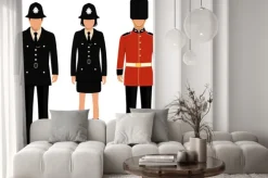 Naklejka: Brytyjski strażnik, anglicy, uk policjant