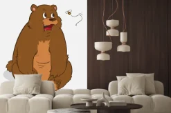 Naklejka: Brązowy niedźwiedź