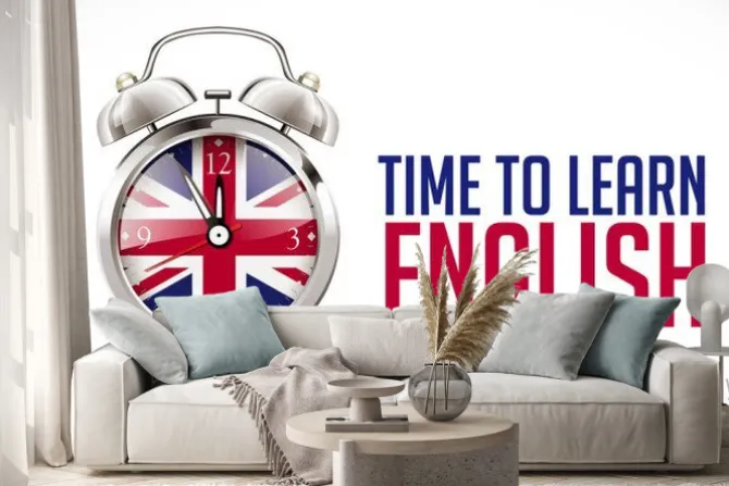 Naklejka: Budzik z brytyjską flagą