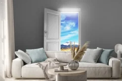 Naklejka: Campagna porta aperta su