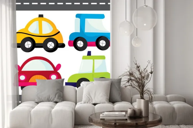 Naklejka: Cartoon cars