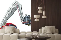 Naklejka: Cartoon truck vector ogień