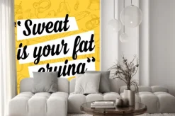 Naklejka: Centrum motywacja cytat plakatu.