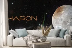 Naklejka: Charon w przestrzeni kosmicznej.