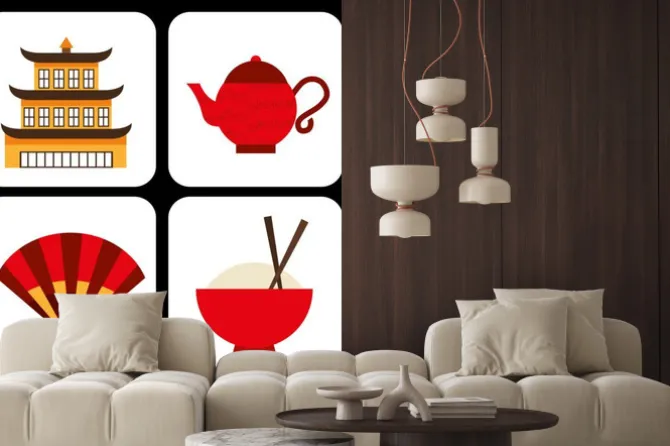 Naklejka: Chińskiej kultury