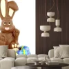 Naklejka: Chocolate easter bunny i jaj