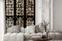 Naklejka: Ściana z witrażami