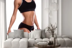 Naklejka: Ciało dziewczyna fitness