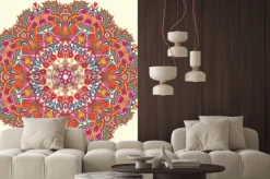 Naklejka: Circle ornament, ornamental round lace