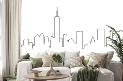 Naklejka: City landscape line