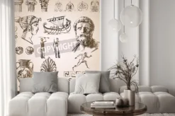 Naklejka: Collection of design elements ancient rome