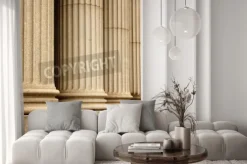 Naklejka: Columns of the supreme court building - new york city, usa