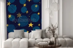 Naklejka: Cute seamless pattern with stars.