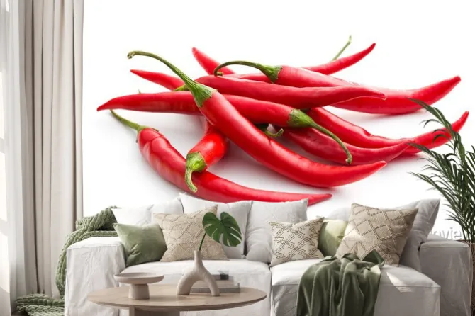 Naklejka: Czerwona papryka chili