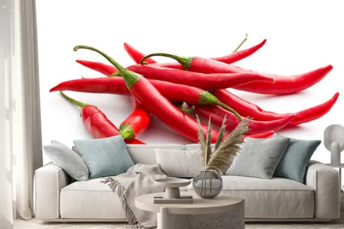 Naklejka: Czerwona papryka chili