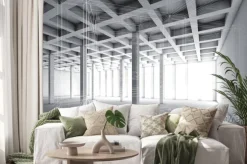 Naklejka: 3d puste wnętrze ze skutkiem szkieletowym