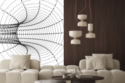 Naklejka: 3d streszczenie tunelu lub rurka