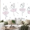 Naklejka: Dziecięcy wzór z tańczącą primą baleriną