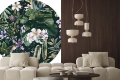 Naklejka: Dziki zakątek kwitnących plumerii