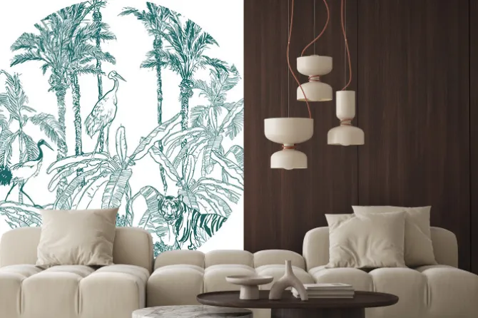 Naklejka: Egzotyczna dżungla