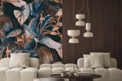 Naklejka: Egzotyczne liście w jesiennych kolorach