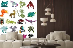 Naklejka: Fantastyczne magiczne bestie