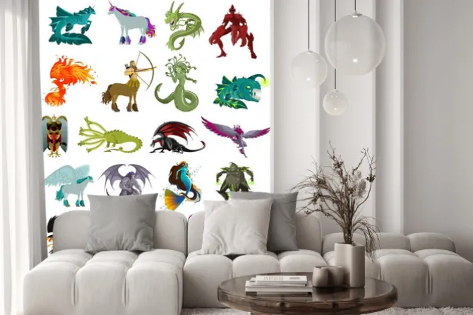 Naklejka: Fantastyczne magiczne bestie