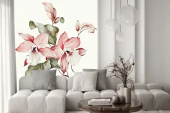 Naklejka: Flowers watercolor illustration.manual composition.big set watercolor