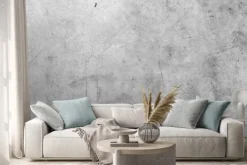 Naklejka: Imitacja betonu szara kamienna ściana