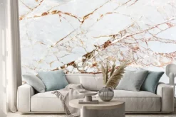 Naklejka: Imitacja marmuru z efektami pęknięcia